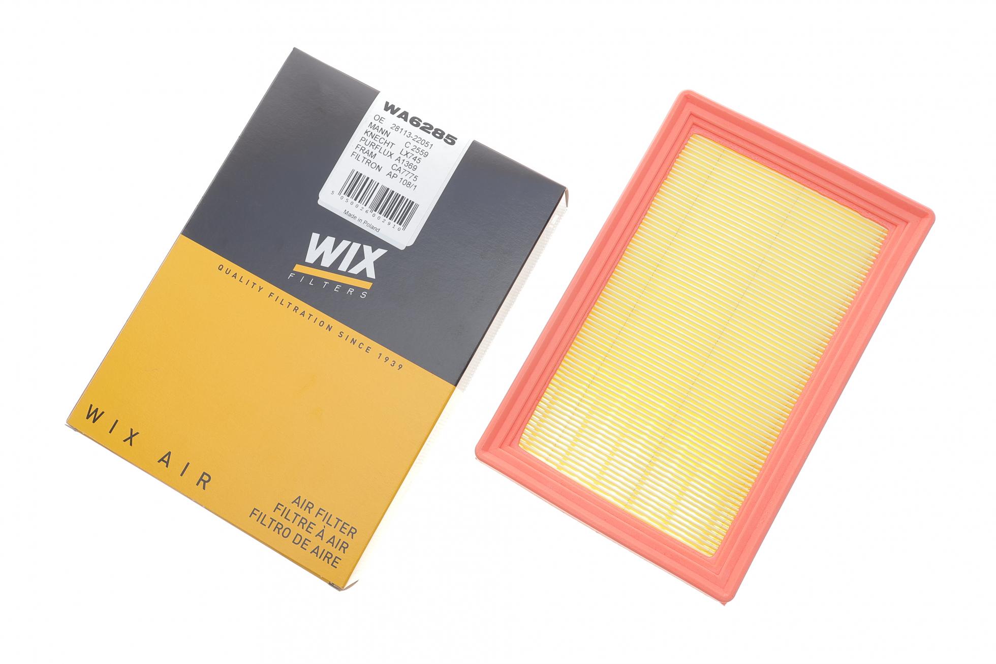WA6285 WIX FILTERS